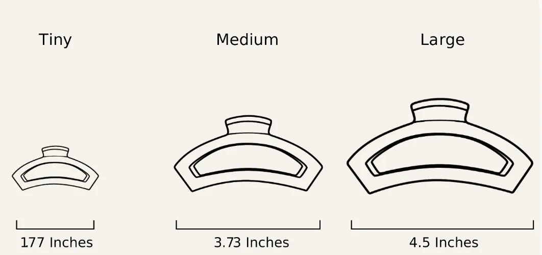 teleties medium hair clip - tortoise