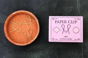 Tools to Liveby Brass Paper Clips (Niagara)