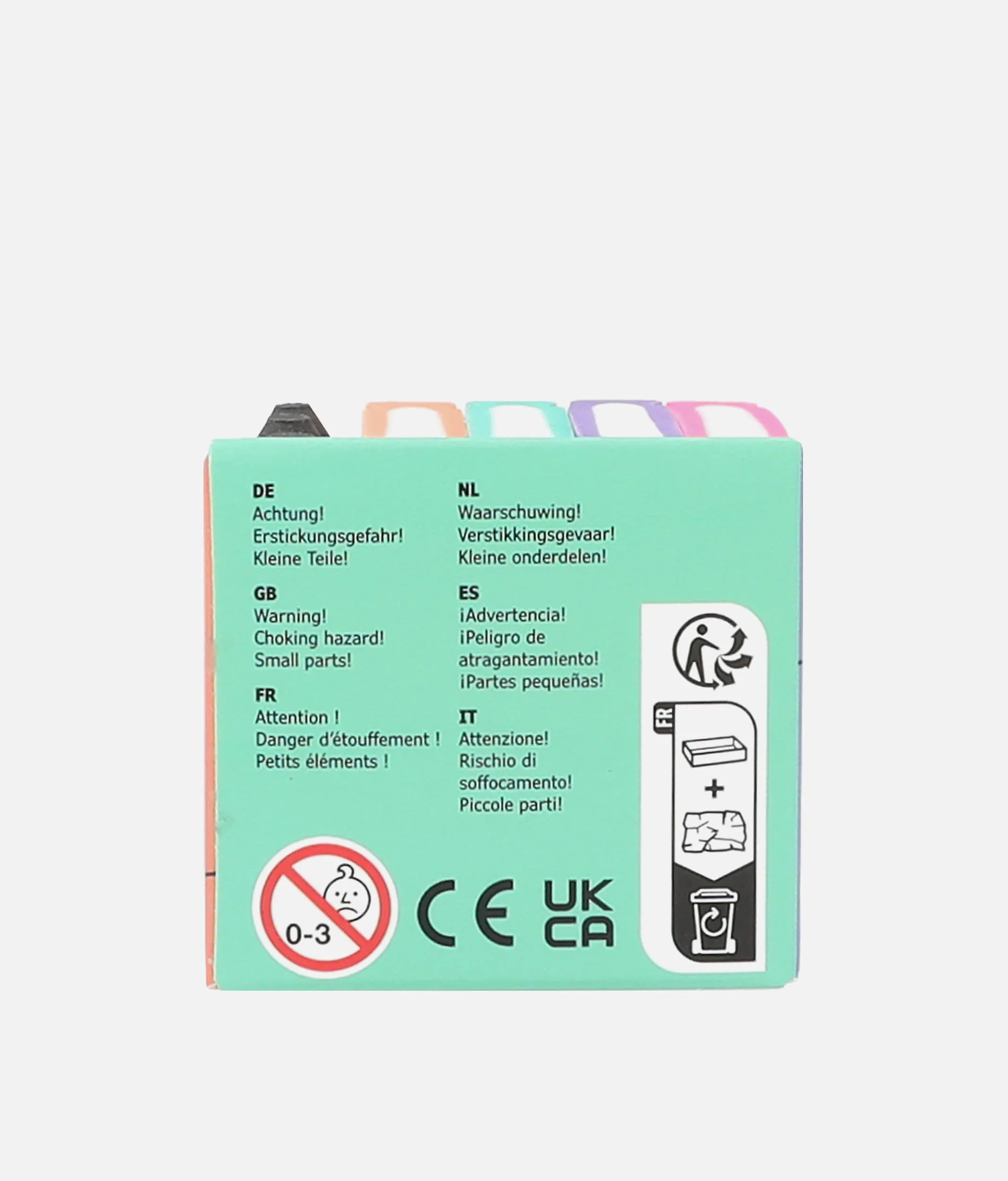 TOPModel Eraser Set, Mini School Books & Pencils - 0012443