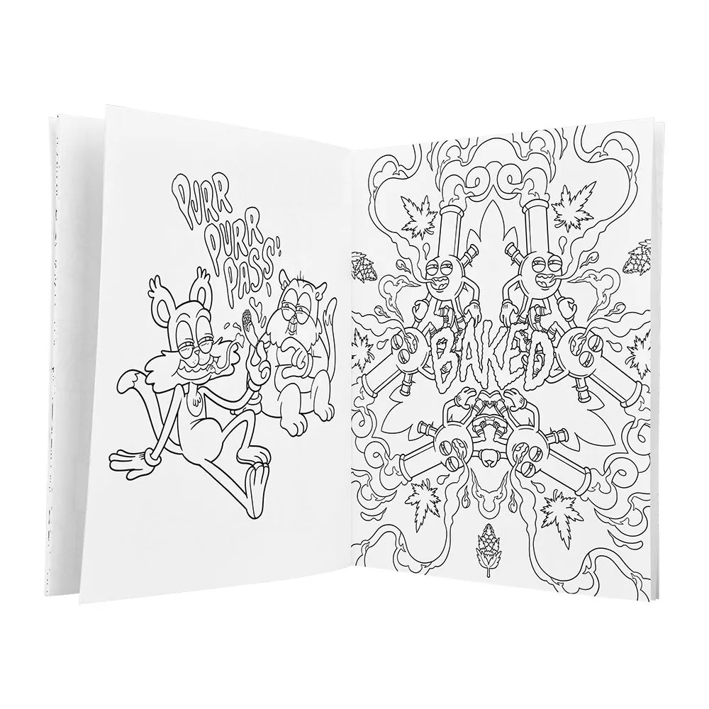 Wood Rocket Adult Coloring Book | High AF 2