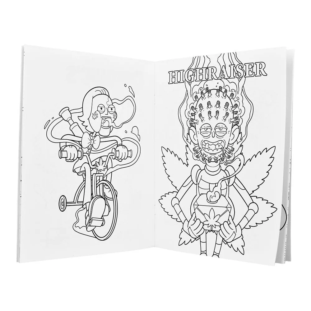 Wood Rocket Adult Coloring Book | Killer Buds