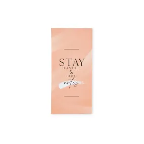 Work   Life Minimalist Sticky Notes & Flag Labels - Blush