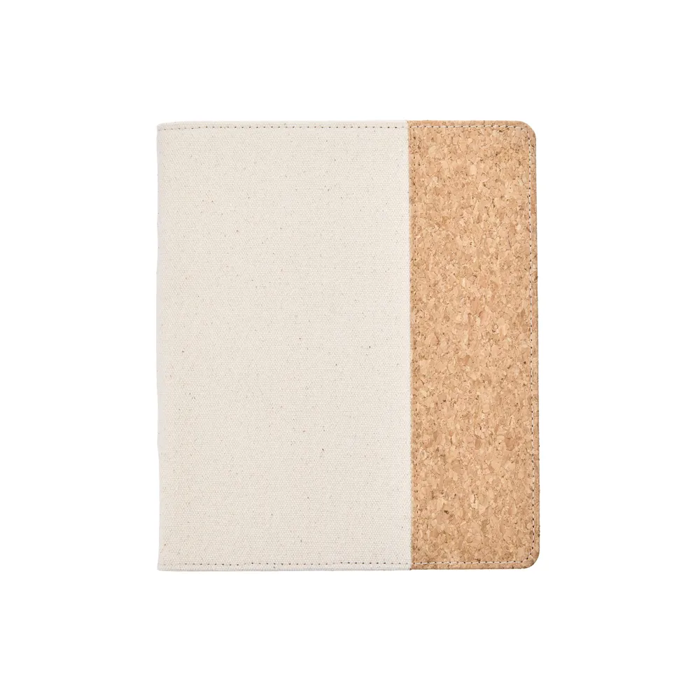 Work   Life Natural - Linen   Cork Notepad Folder - Weekly Overview - 52 Sheets