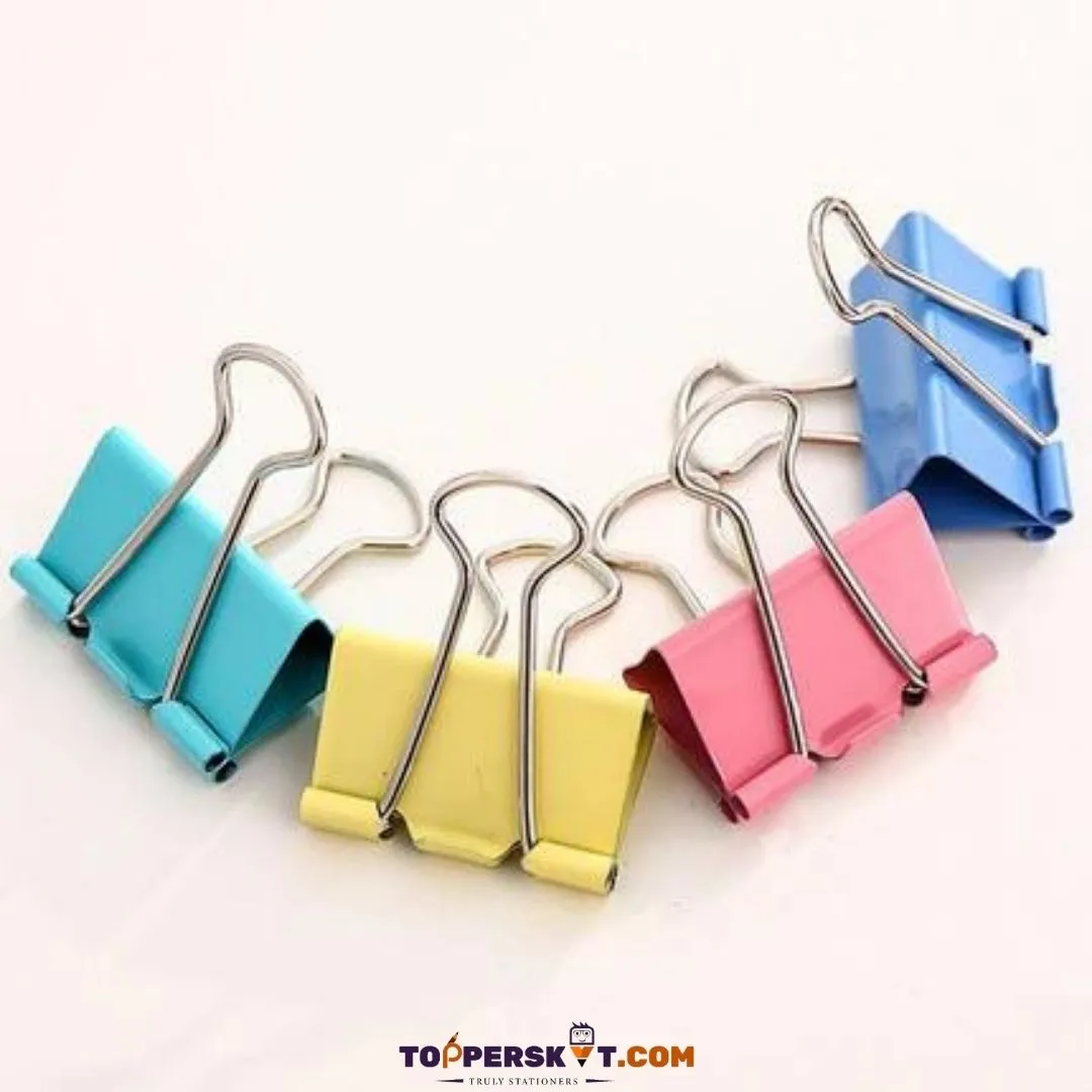 WorldOne Coloured Binder Clip -19mm ( Pack of 10 )