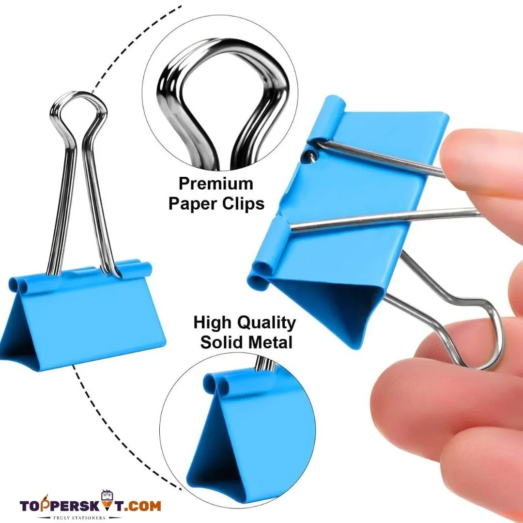 WorldOne Coloured Binder Clip -19mm ( Pack of 10 )