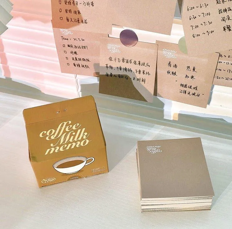Yilan Milk Carton Extract Portable Notes creative sticky notes NP-030040