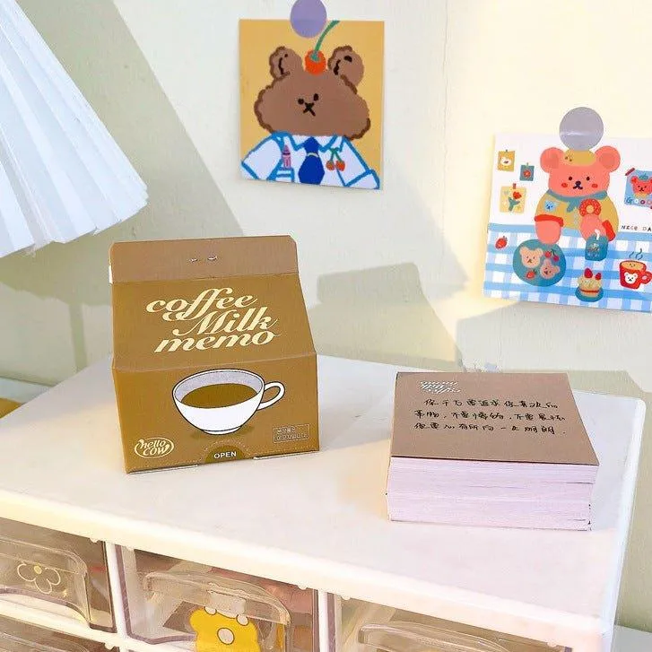 Yilan Milk Carton Extract Portable Notes creative sticky notes NP-030040