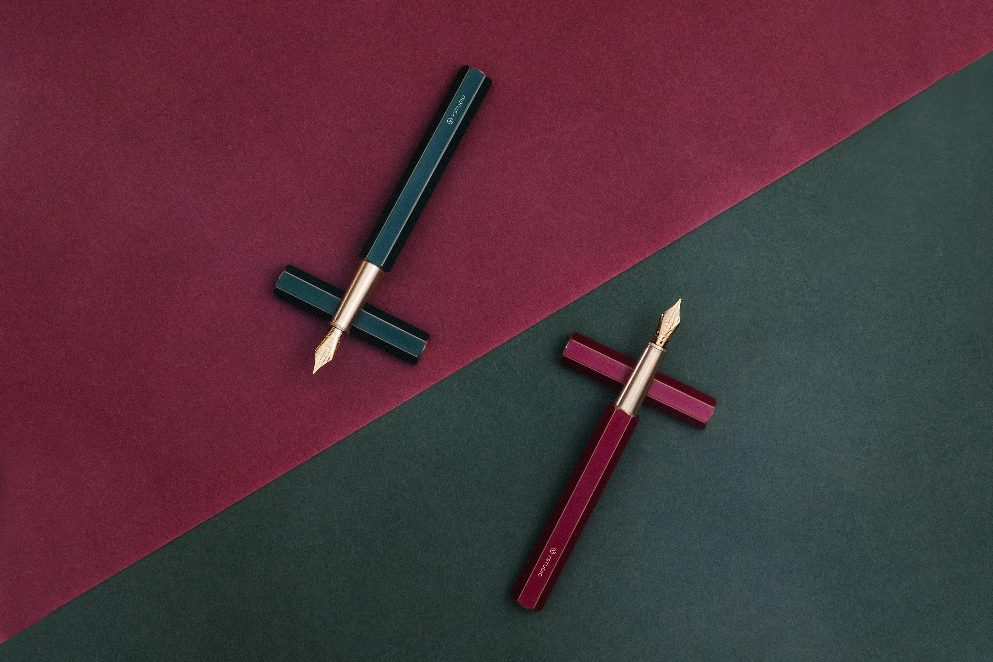 Ystudio Classic Revolve Fountain Pen - Blue