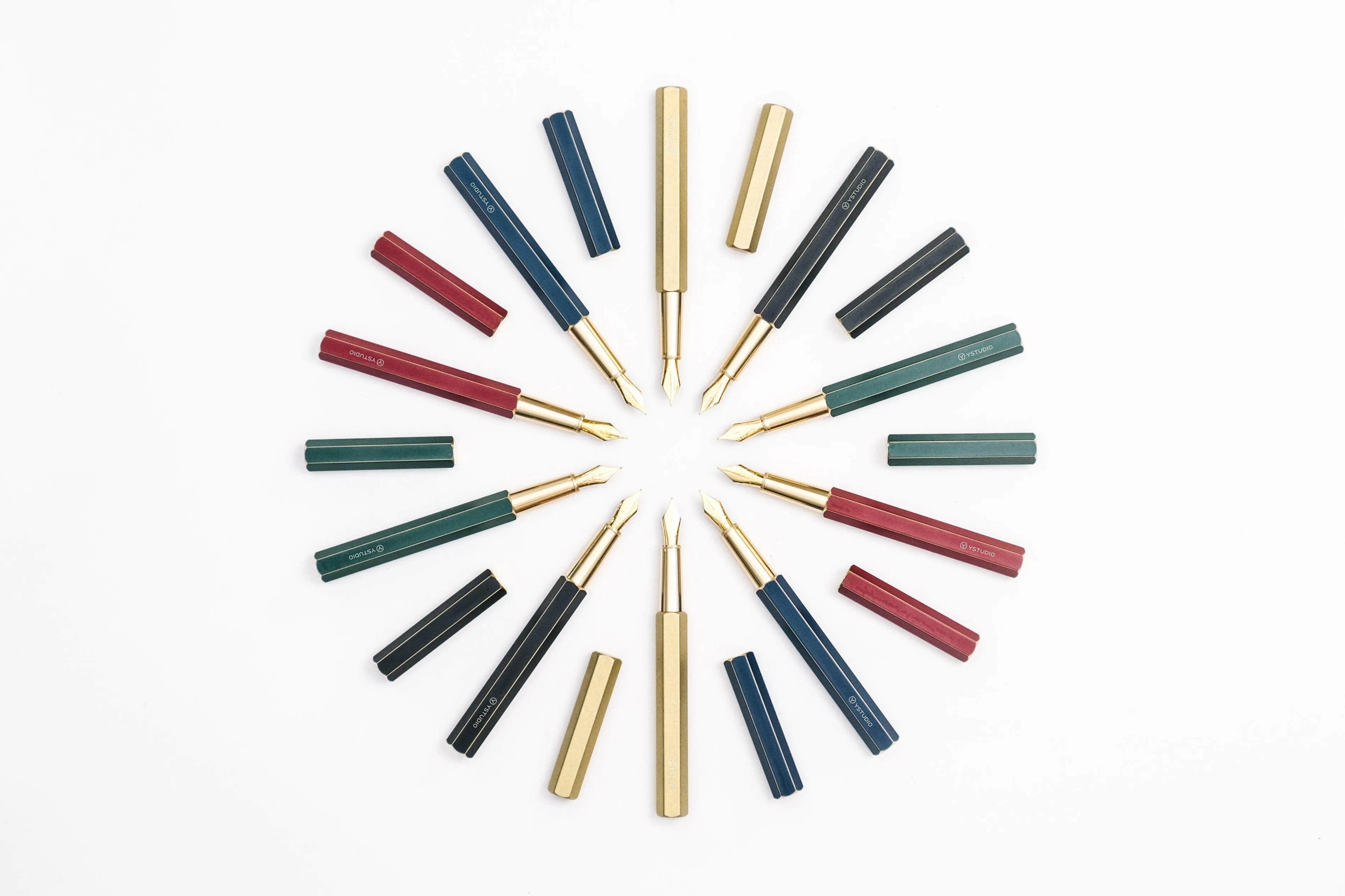 Ystudio Classic Revolve Fountain Pen - Blue