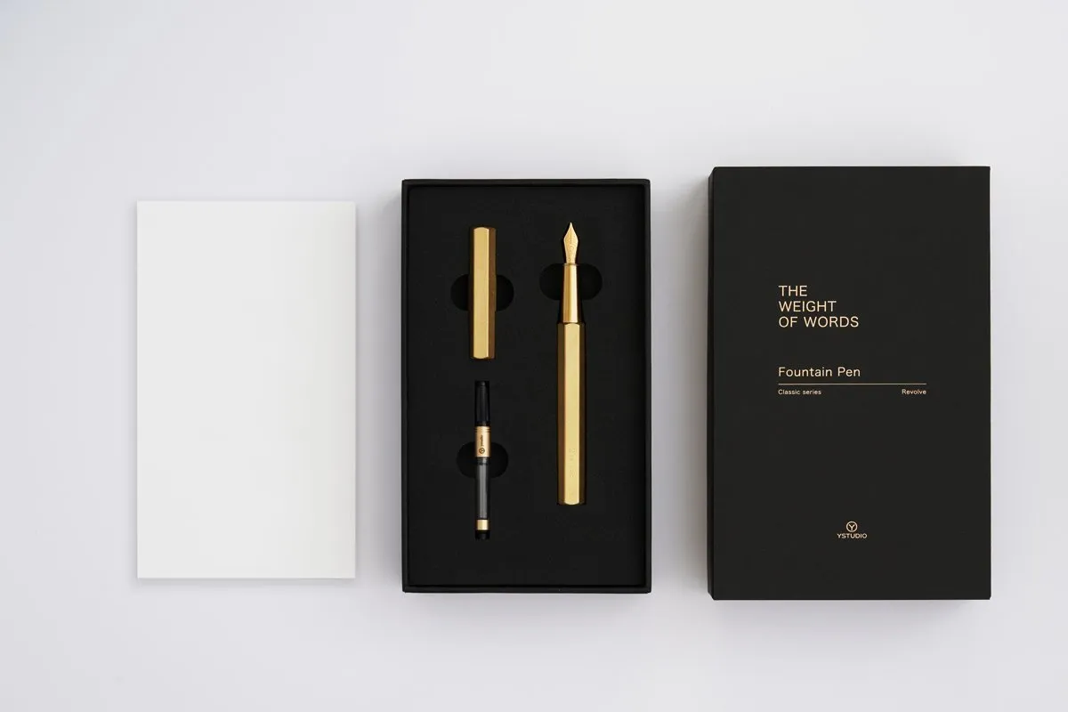 Ystudio Classic Revolve Fountain Pen - Blue
