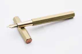 Ystudio Classic Revolve Fountain Pen - Brass