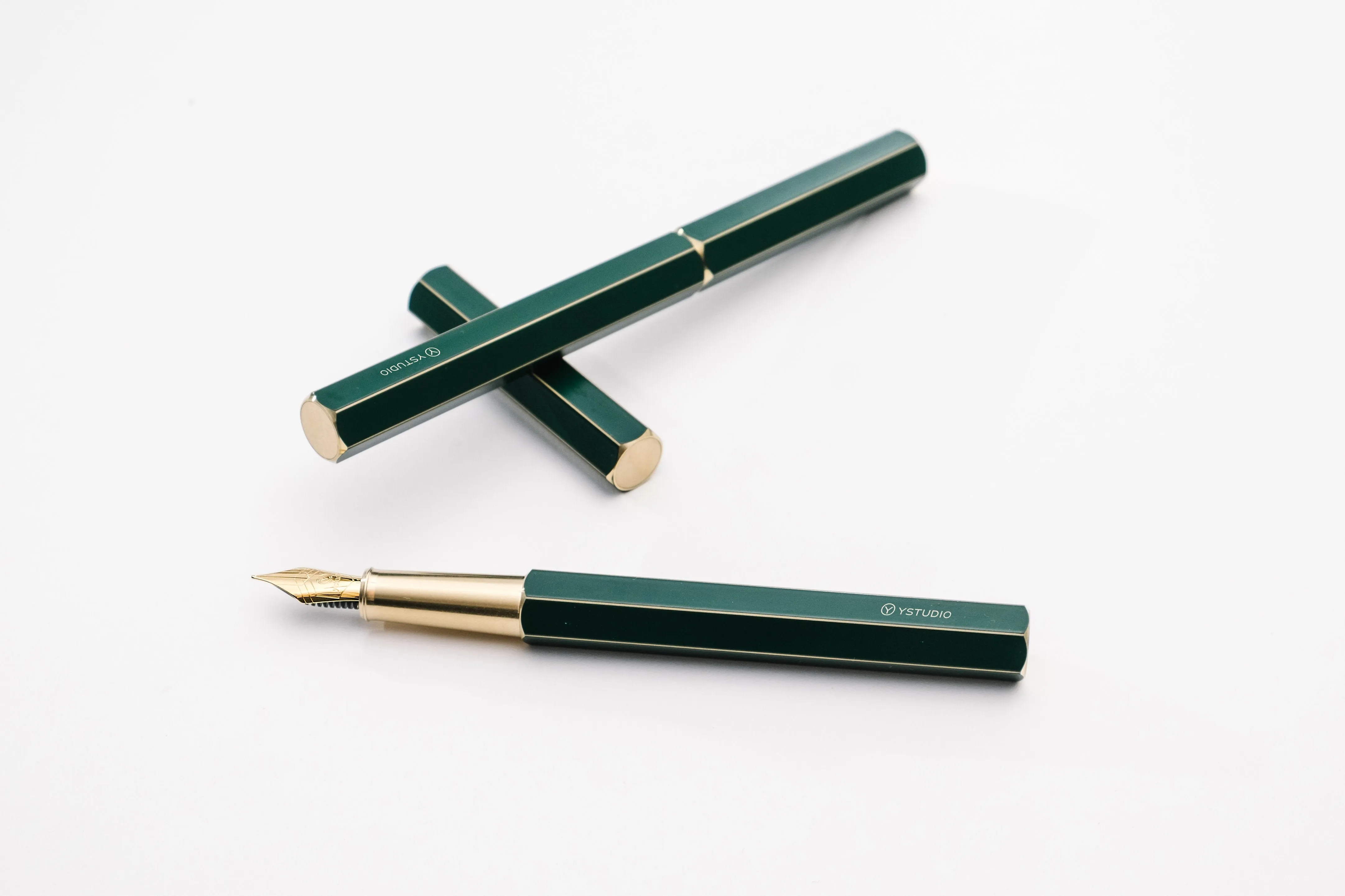 Ystudio Classic Revolve Fountain Pen - Green