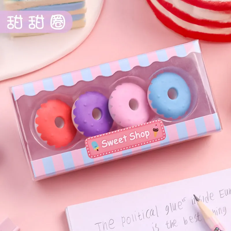 Yummy Ice Cream Erasers Set